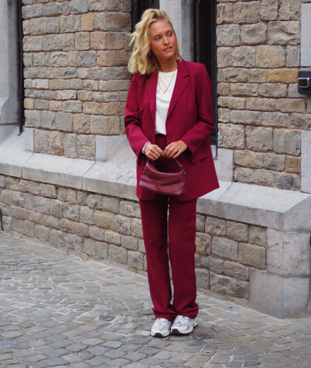 Pantalon DONATO bordeaux