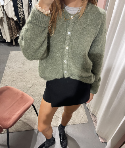 Cardigan CLEMENCE kaki