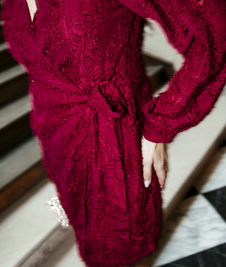 Robe ALICIA bordeaux